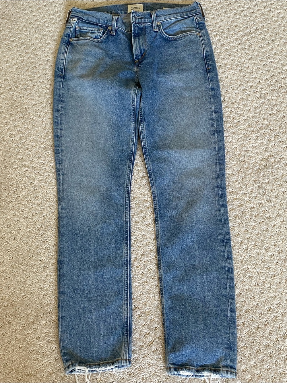 Citizens Of Humanity 'Inga' Light Blue Straight Jeans